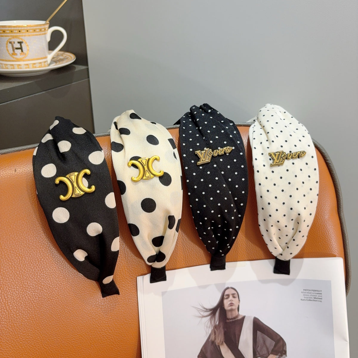 CELINE Polka Dot Headband