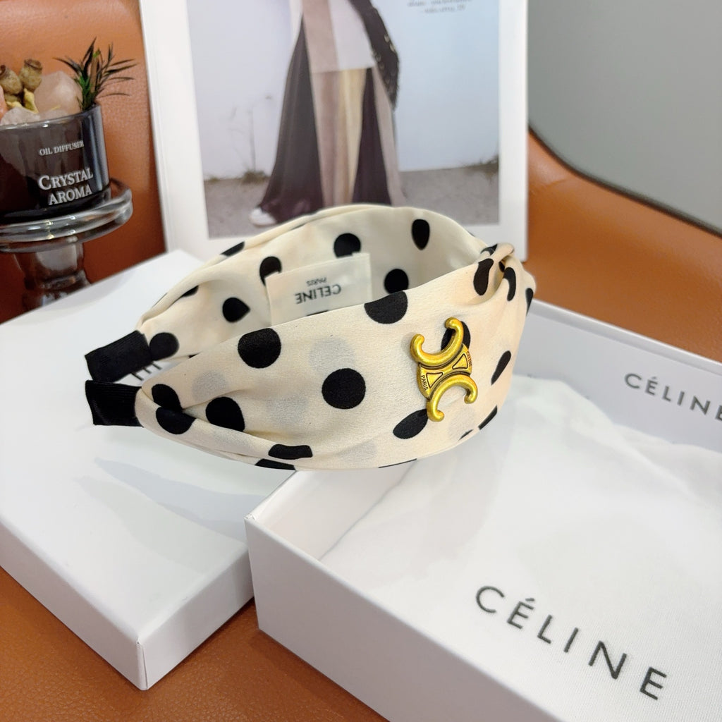 CELINE Polka Dot Headband