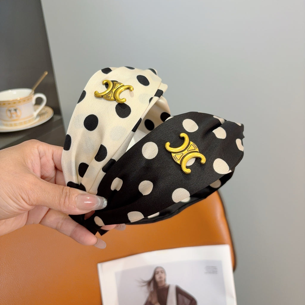 CELINE Polka Dot Headband