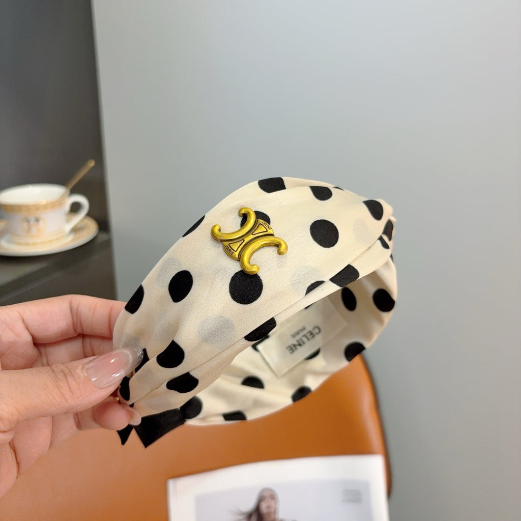 CELINE Polka Dot Headband