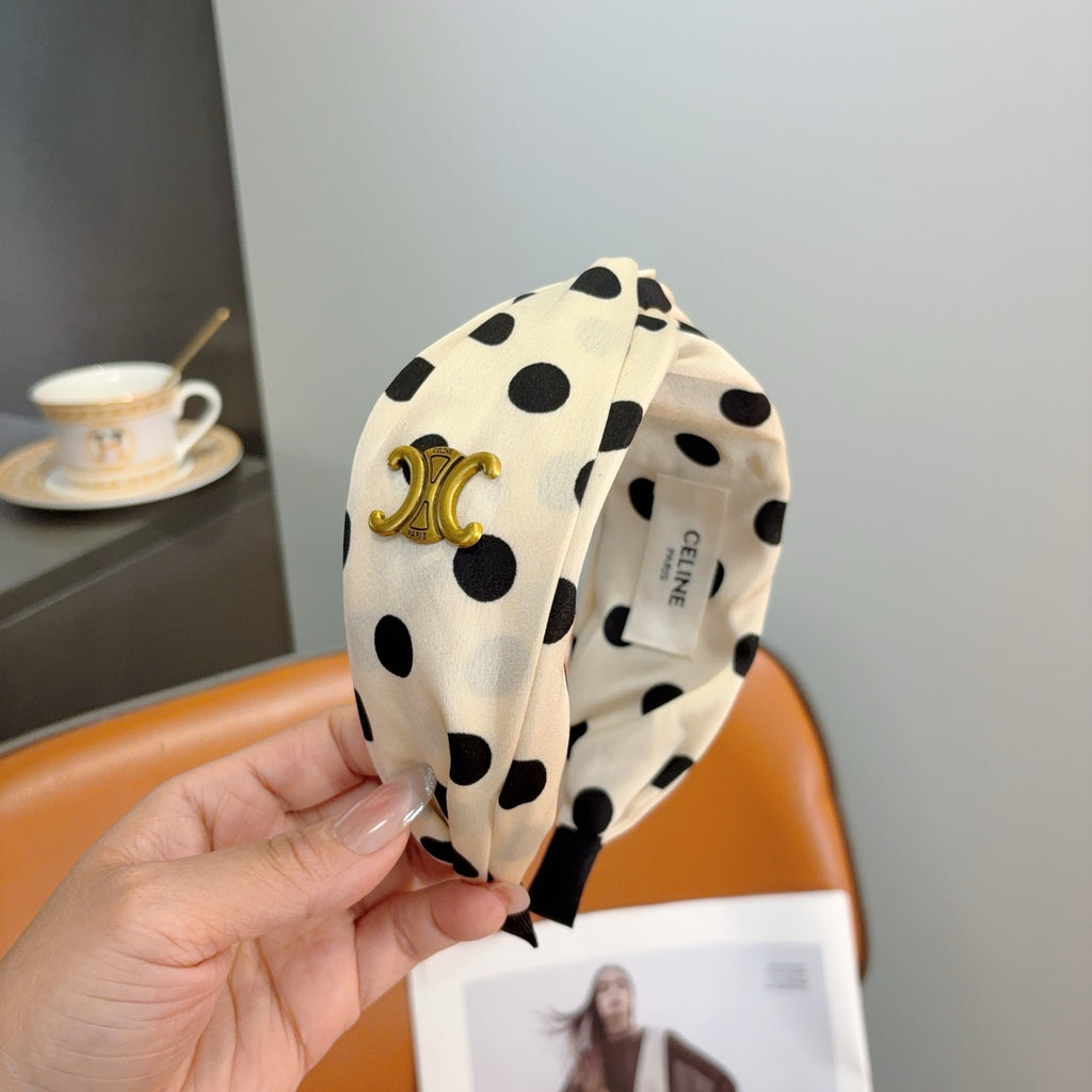 CELINE Polka Dot Headband