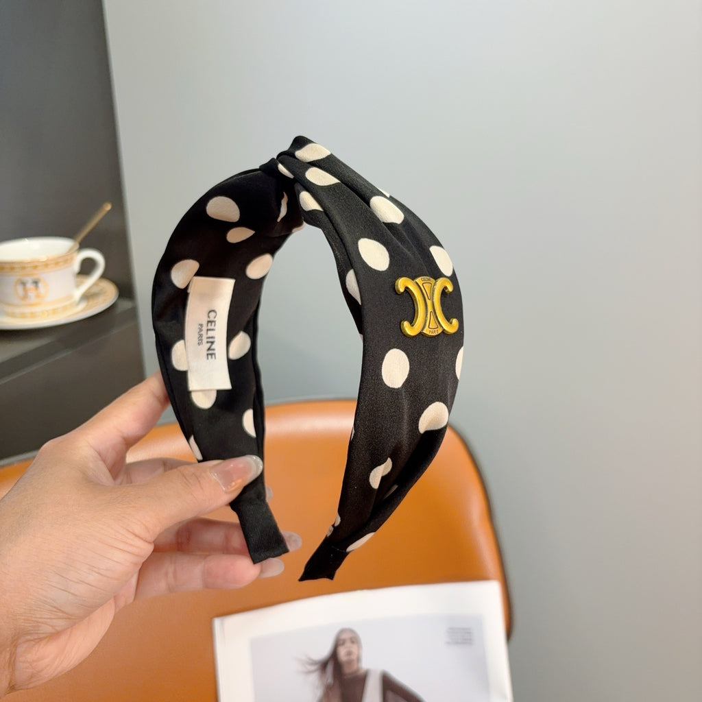 CELINE Polka Dot Headband