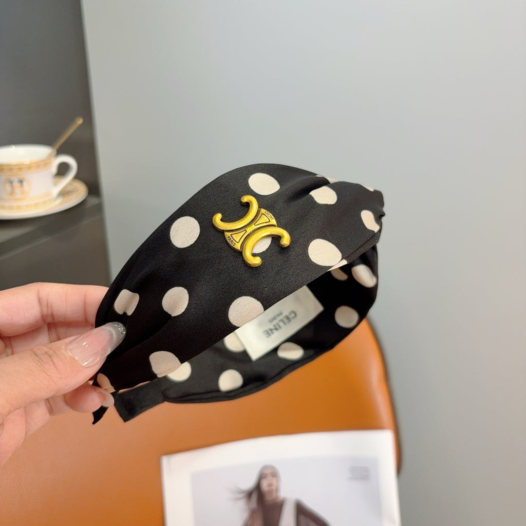 CELINE Polka Dot Headband