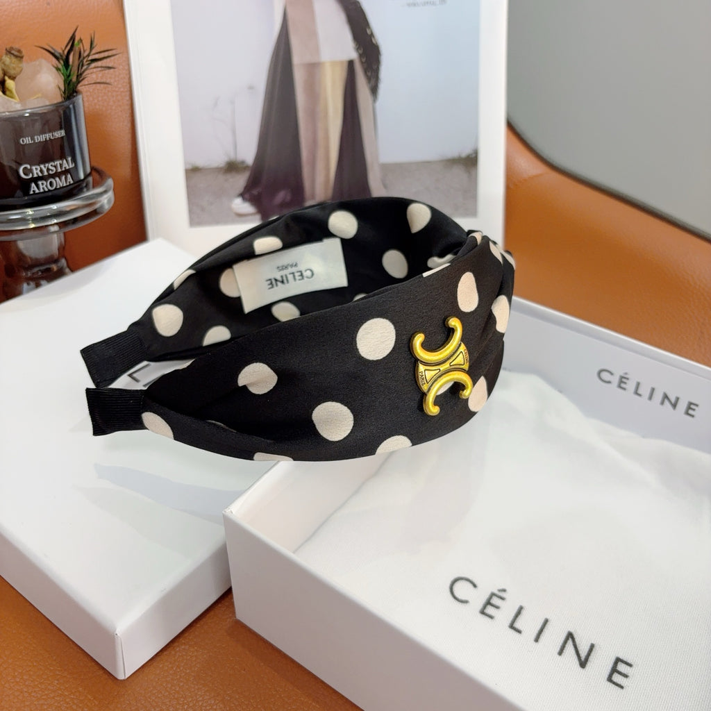 CELINE Polka Dot Headband