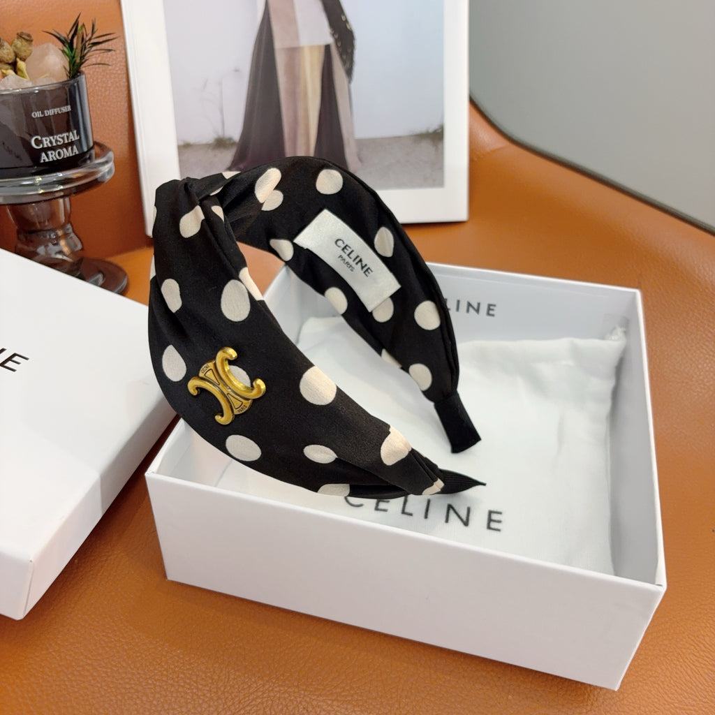 CELINE Polka Dot Headband