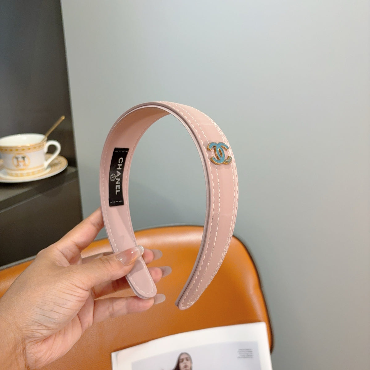 CHANEL Leather Headband