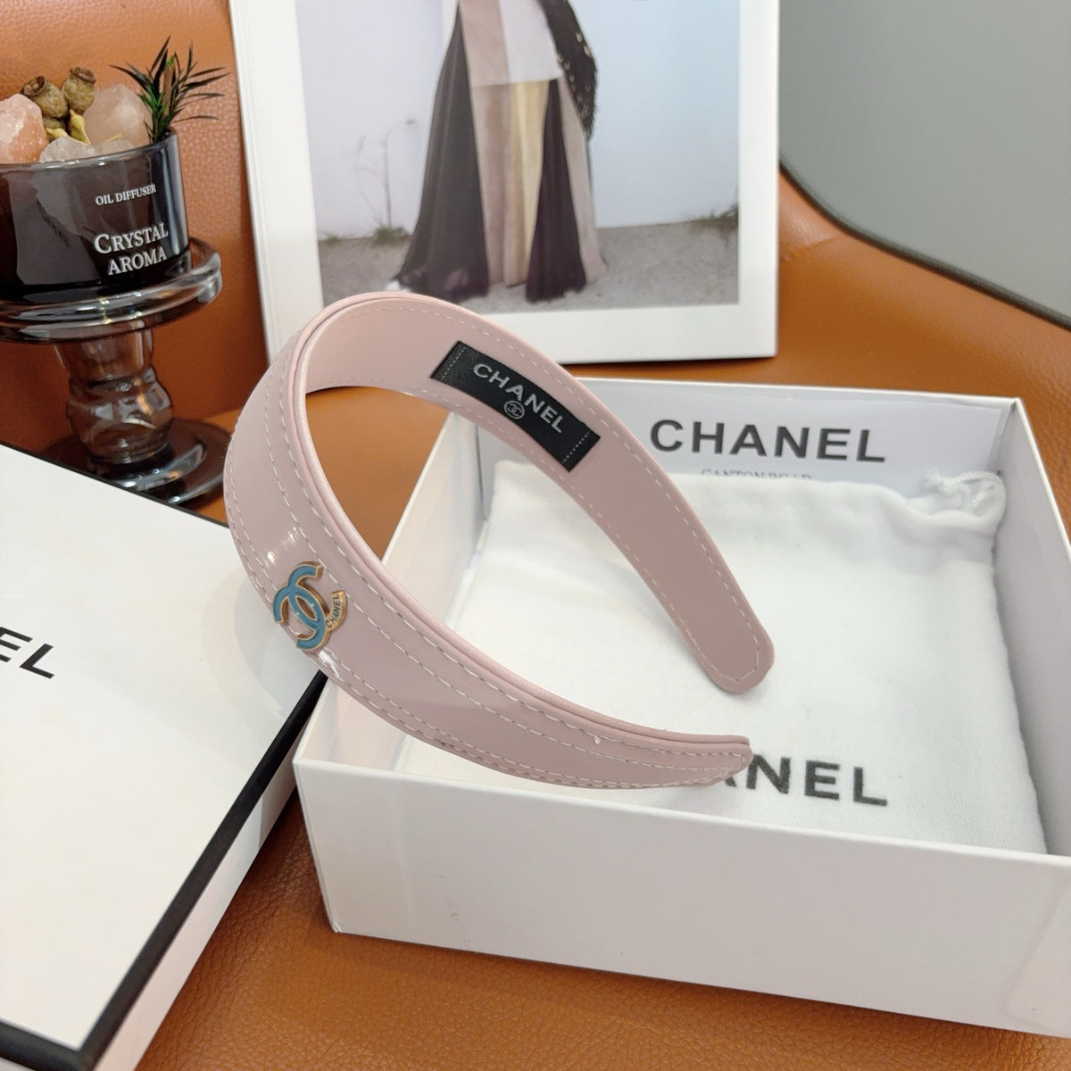 CHANEL Leather Headband
