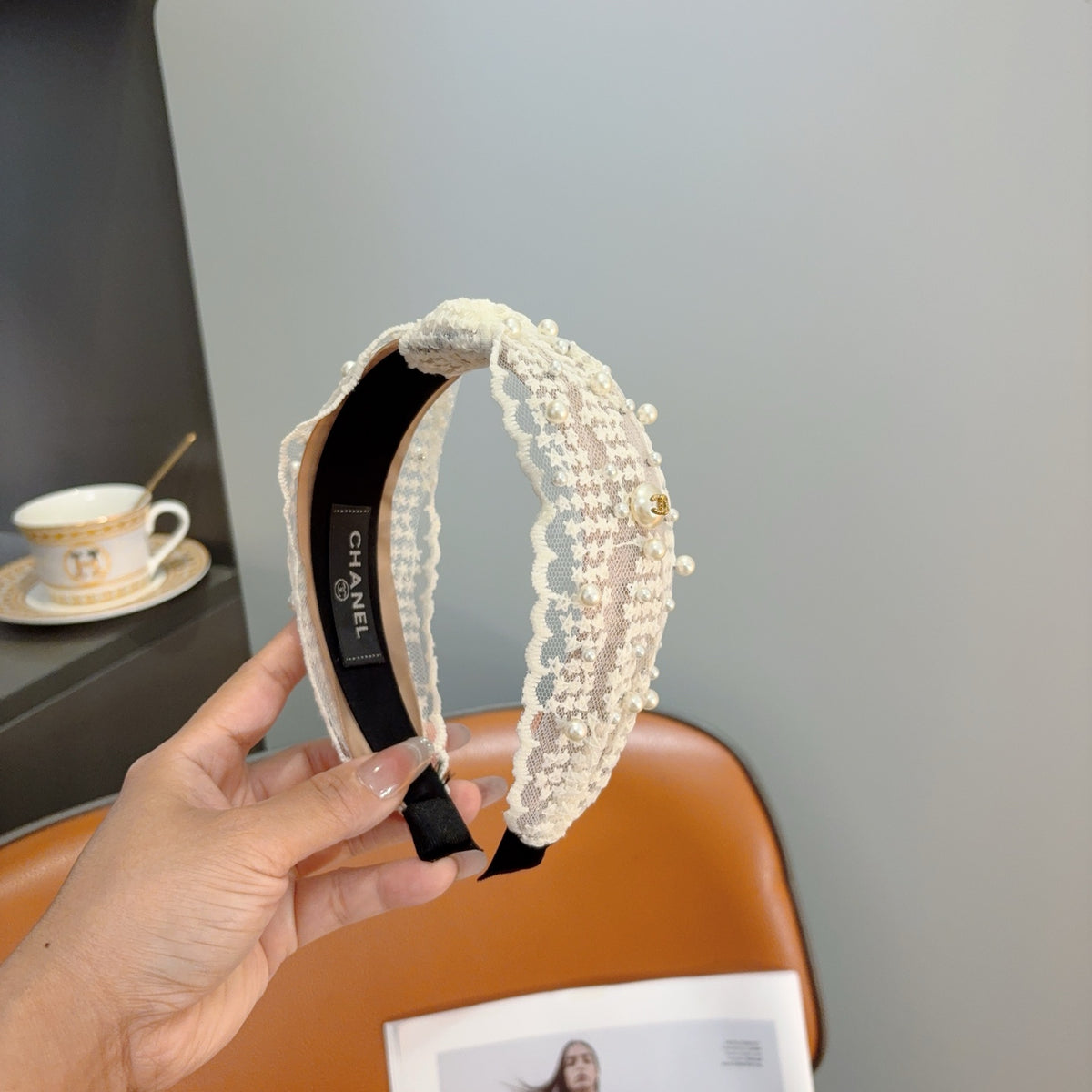 CHANEL Pearl Headband