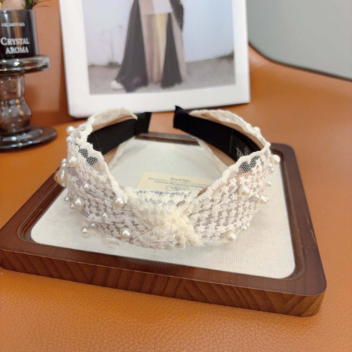CHANEL Pearl Wide Vintage Headband