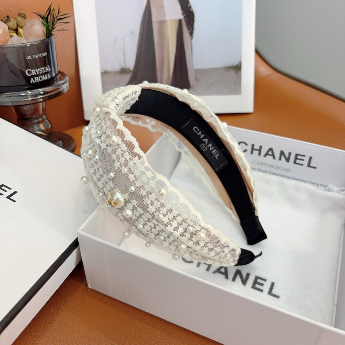 CHANEL Pearl Headband
