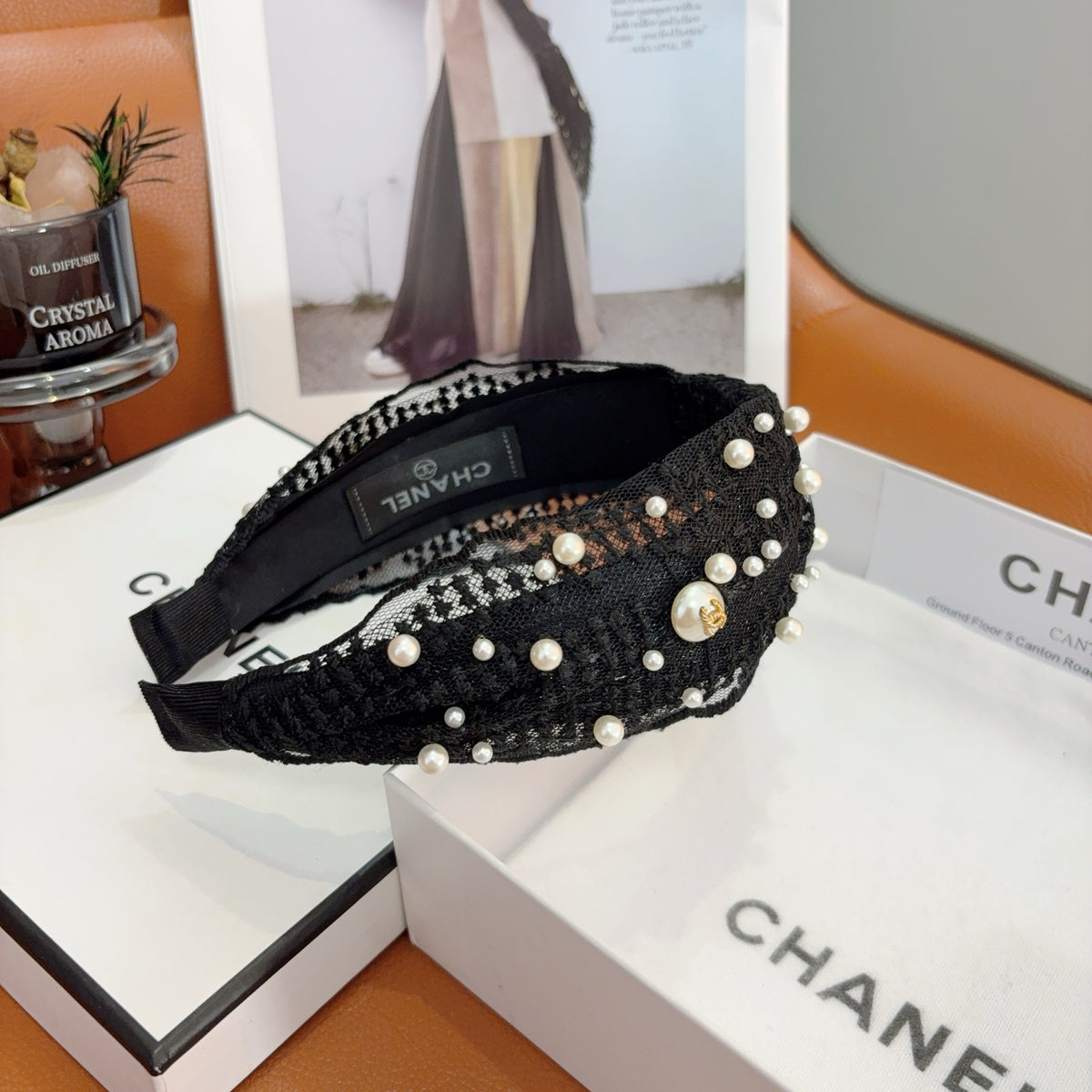 CHANEL Pearl Headband