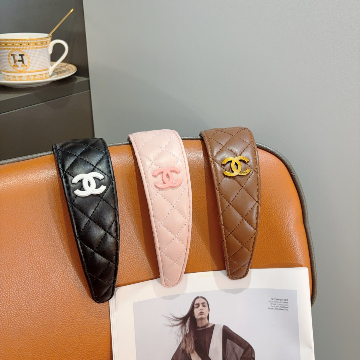 CHANEL Leather Headband