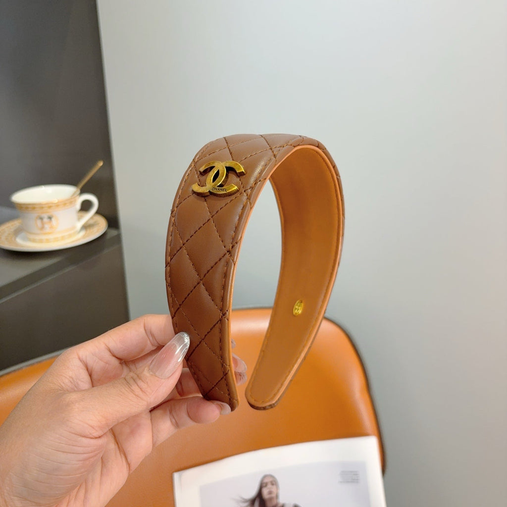 CHANEL Letter Logo Vintage Headband