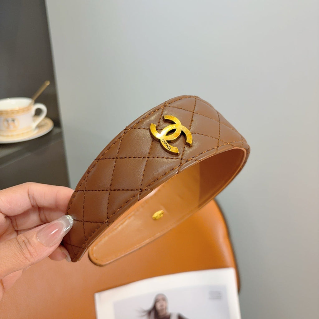 CHANEL Letter Logo Vintage Headband