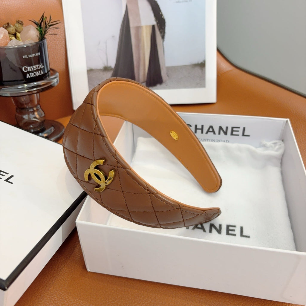 CHANEL Letter Logo Vintage Headband