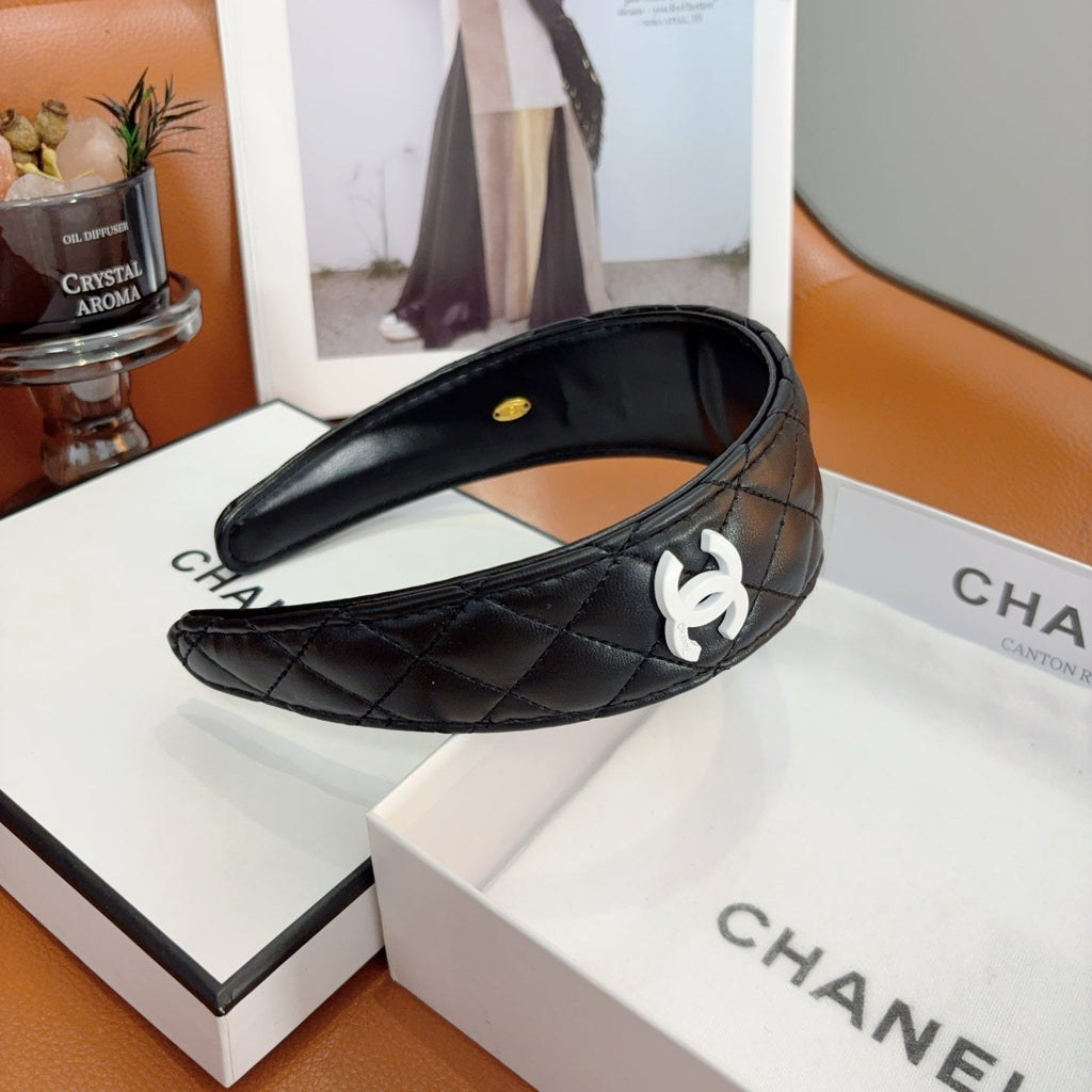CHANEL Letter Logo Vintage Headband