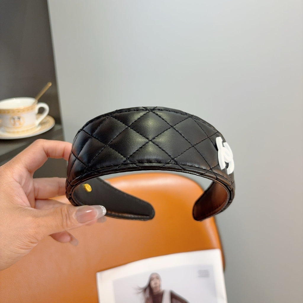 CHANEL Letter Logo Vintage Headband