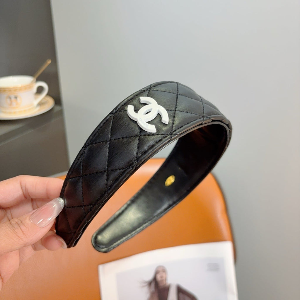 CHANEL Letter Logo Vintage Headband