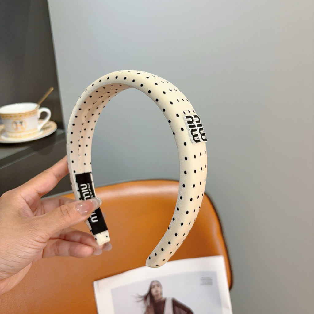 MIU MIU Polka Dot Headband