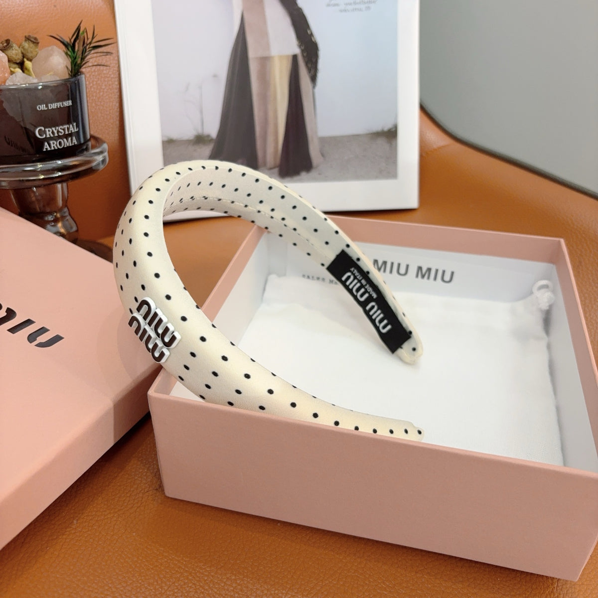 MIU MIU Polka Dot Headband