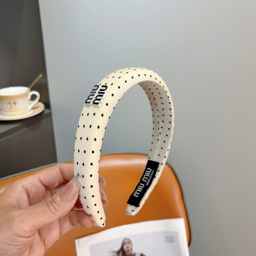 MIU MIU Polka Dot Headband