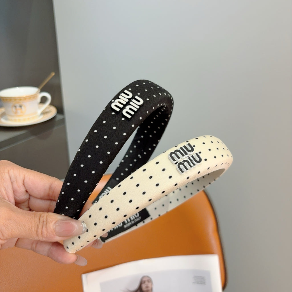 MIU MIU Polka Dot Headband