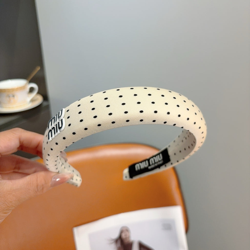 MIU MIU Polka Dot Headband
