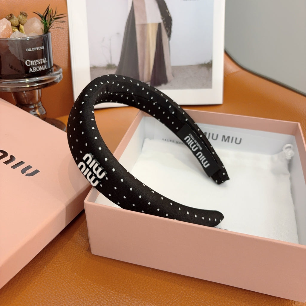 MIU MIU Polka Dot Headband