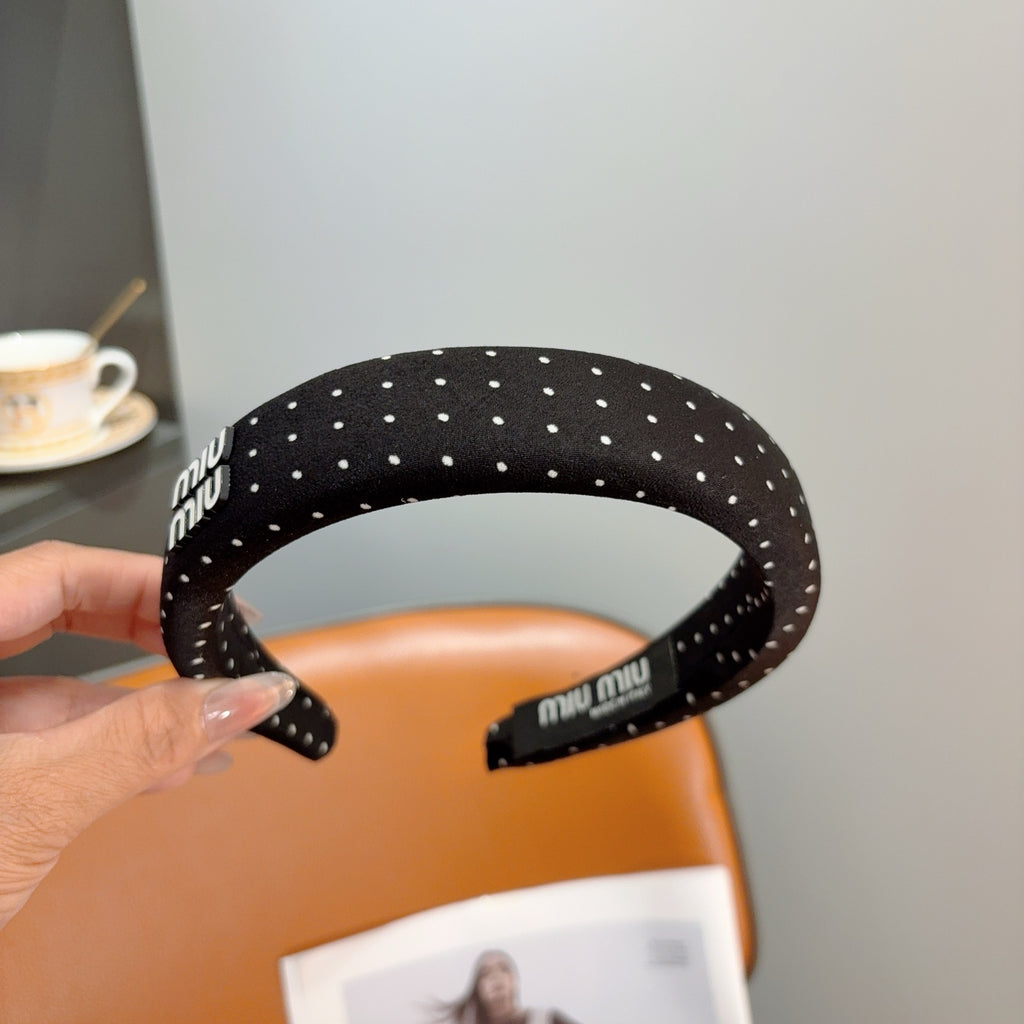 MIU MIU Polka Dot Headband