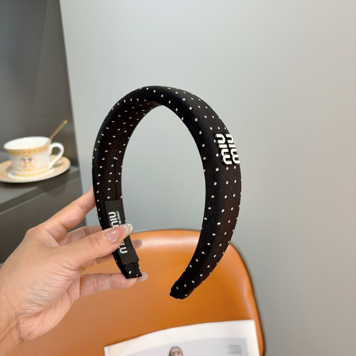 MIU MIU Polka Dot Headband