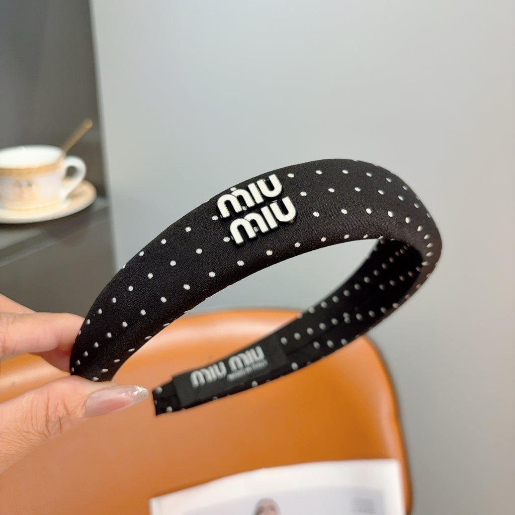 MIU MIU Polka Dot Headband