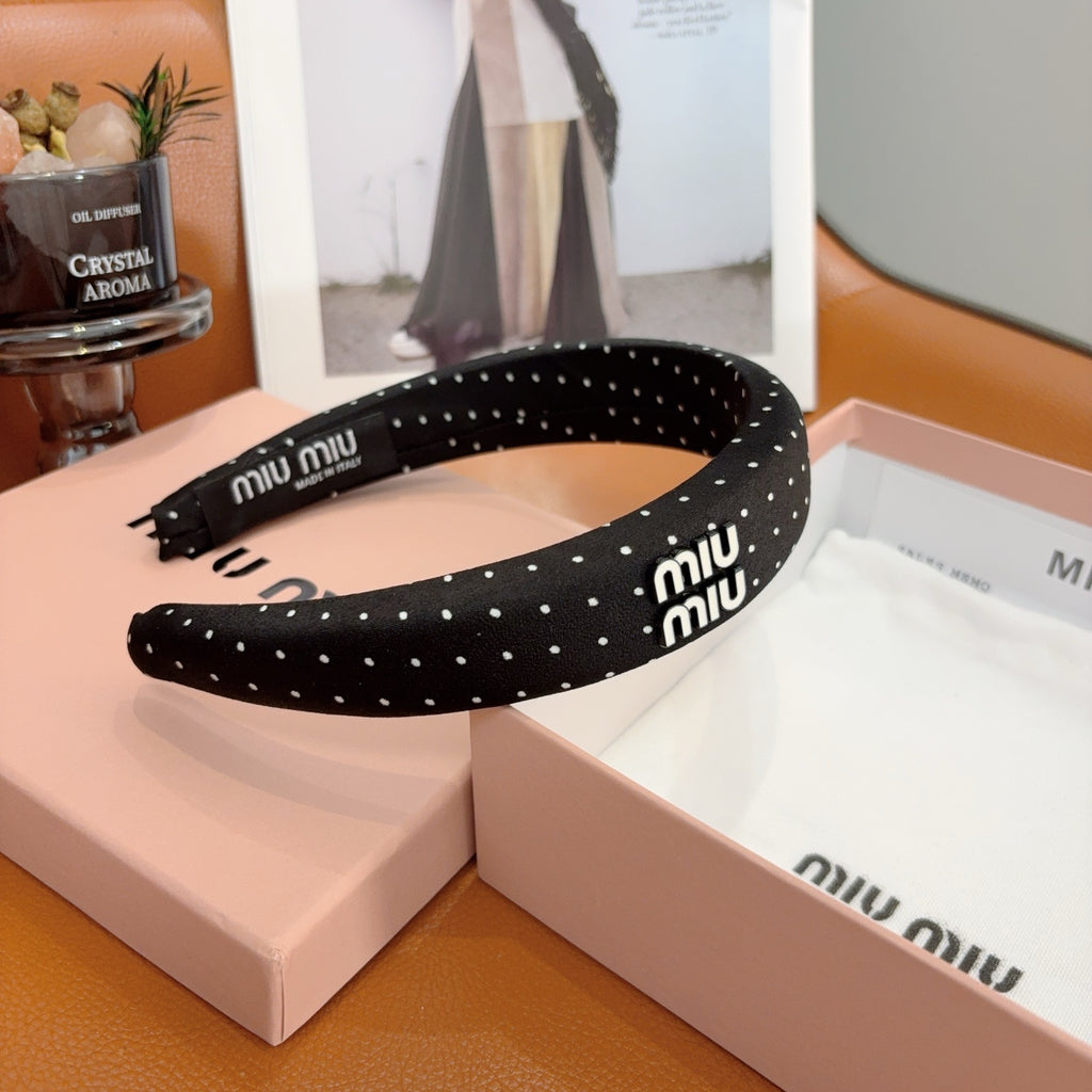 MIU MIU Polka Dot Headband