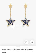 CHANEL Enamel Tassel Earrings