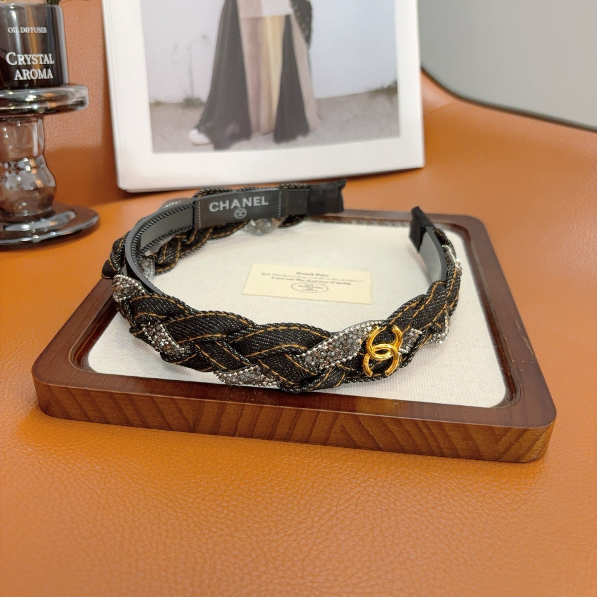 CHANEL Denim Vintage Headband