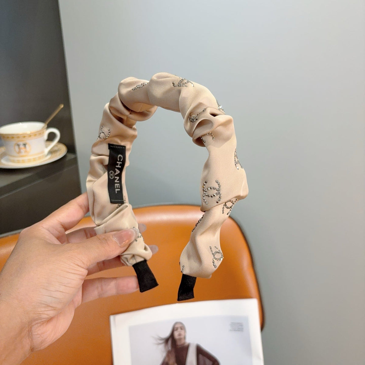 CHANEL Ruched Headband