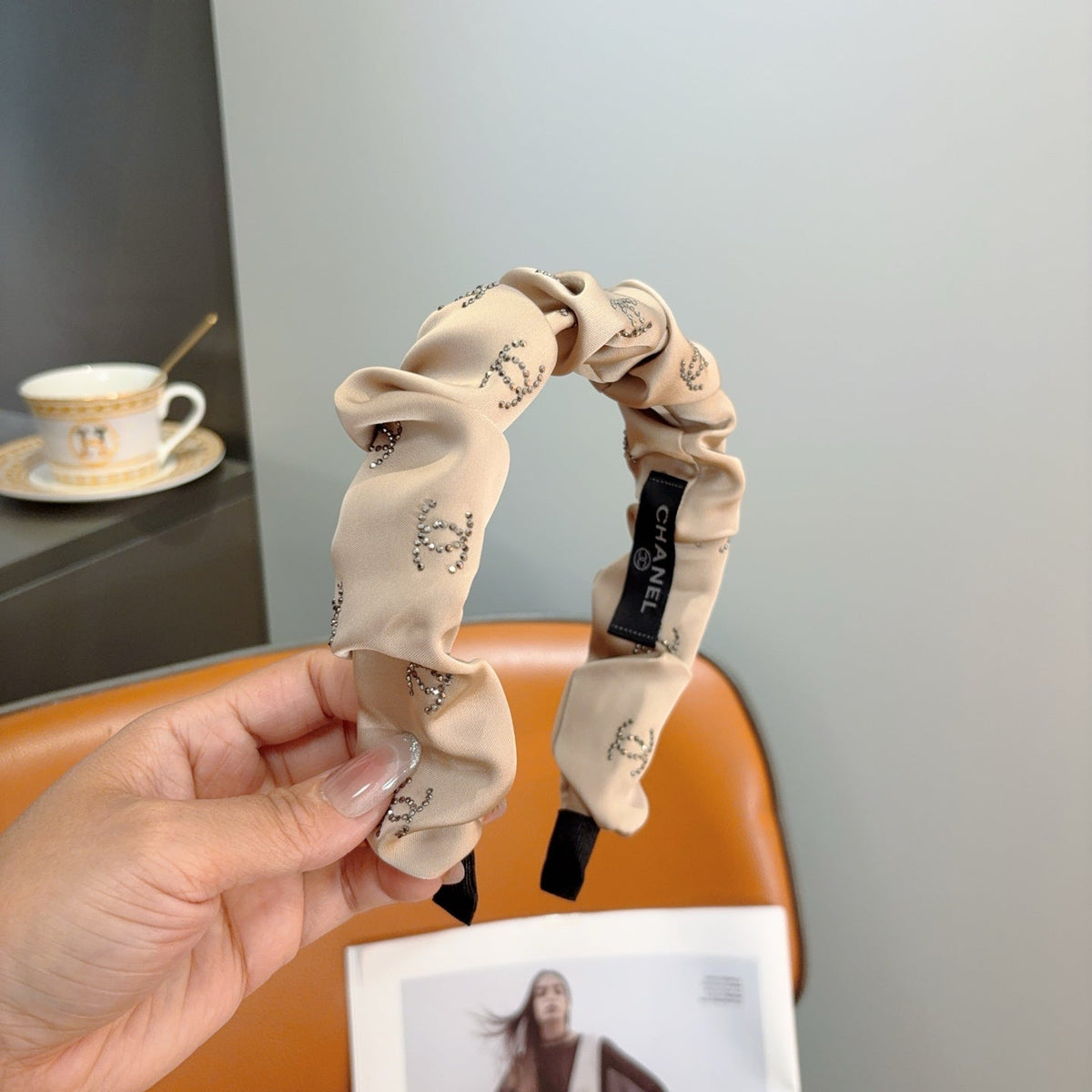 CHANEL Ruched Headband
