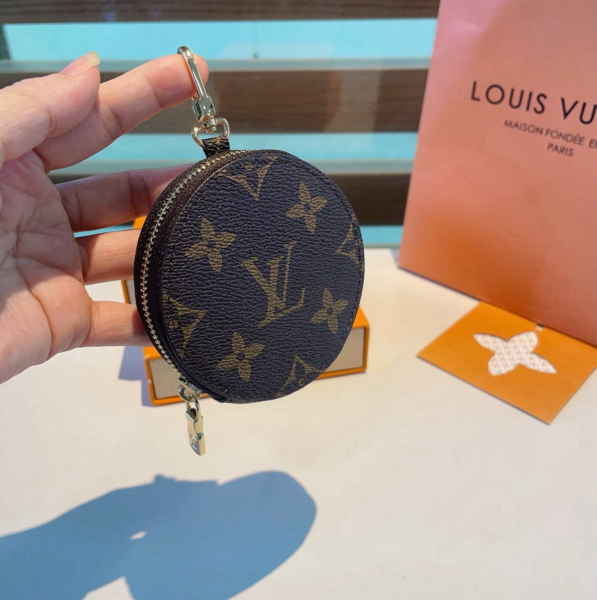 LOUIS VUITTON Canvas Mini Bag Bag Charm
