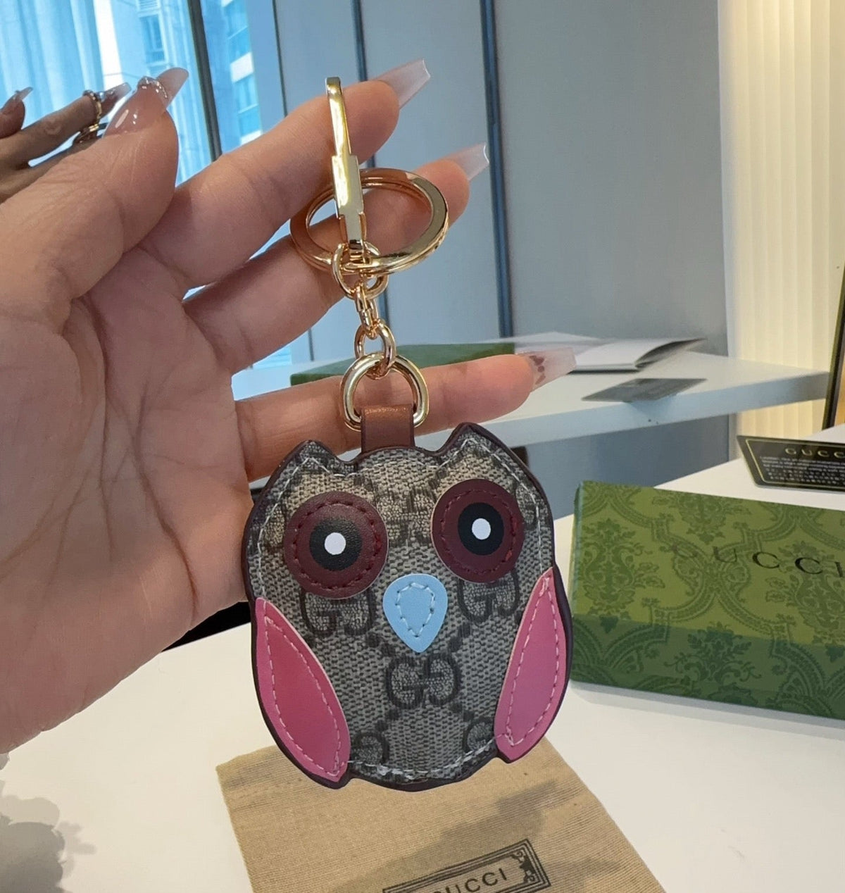 GUCCI Bag Charm Keychain