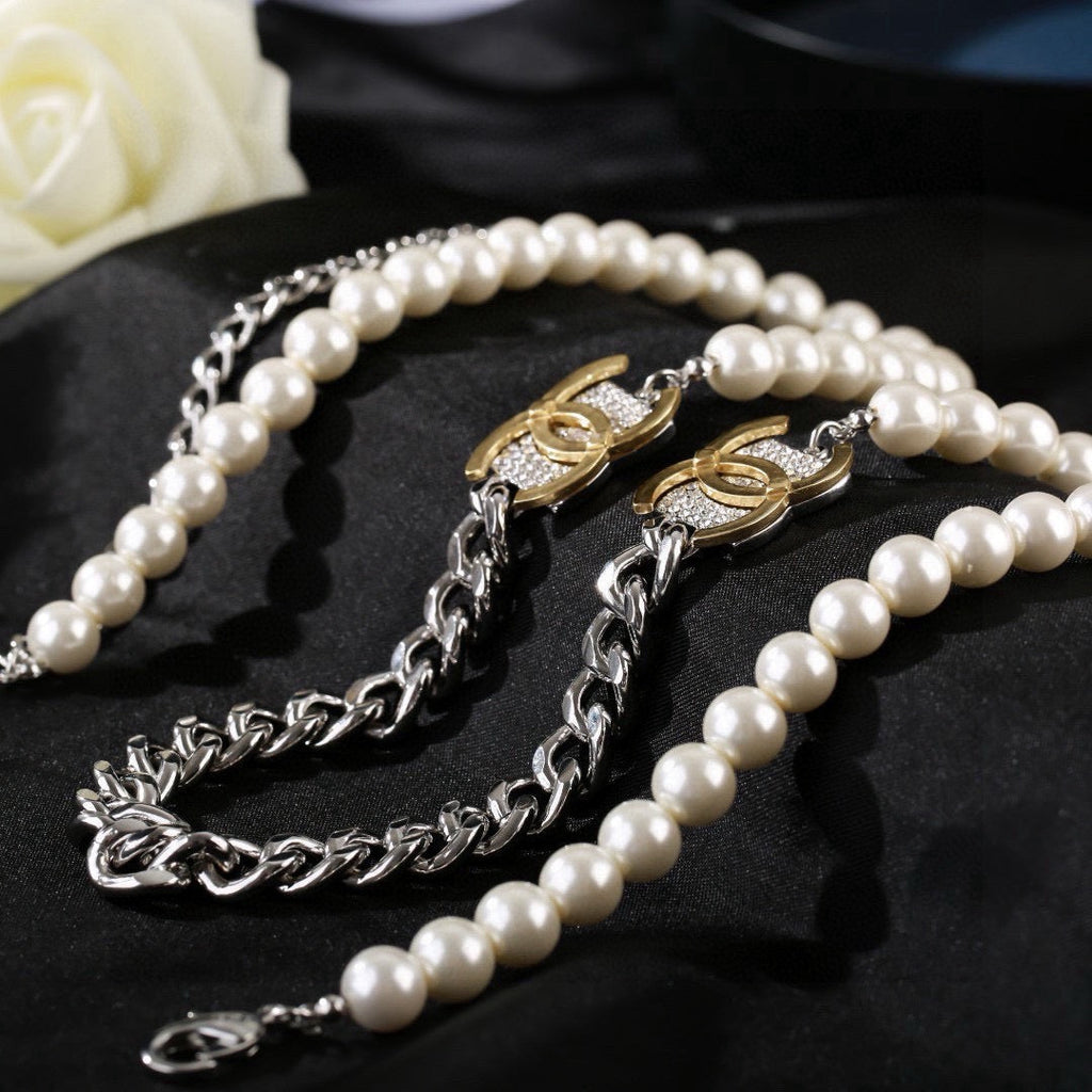 CHANEL P125 Pearl Double-C Necklace