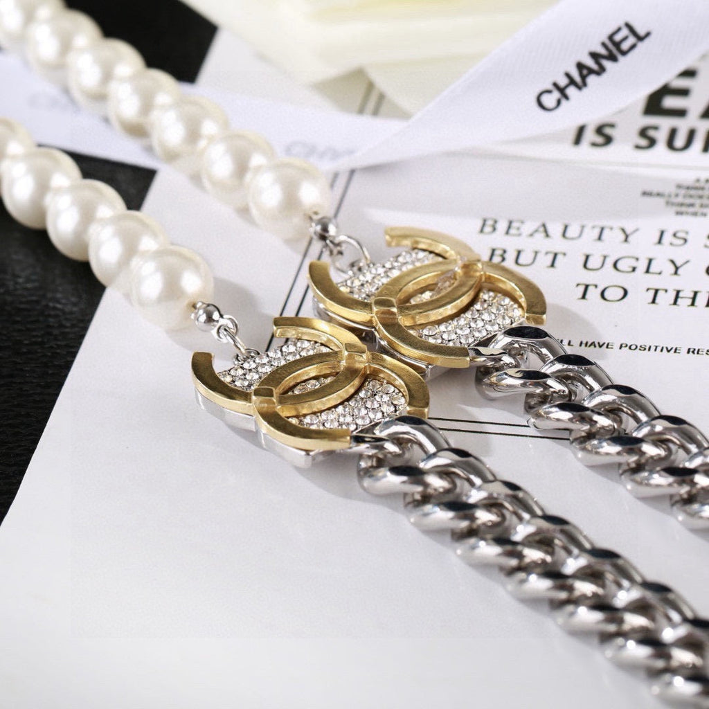 CHANEL P125 Pearl Double-C Necklace