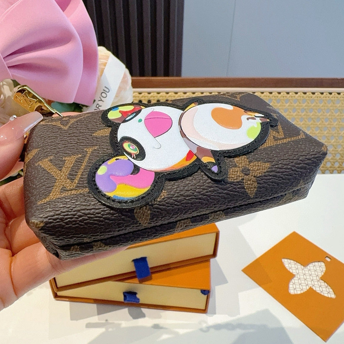LOUIS VUITTON Panda Logo Mini Bag Bag Charm