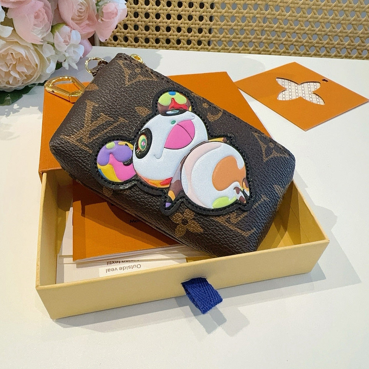 LOUIS VUITTON Panda Logo Mini Bag Bag Charm