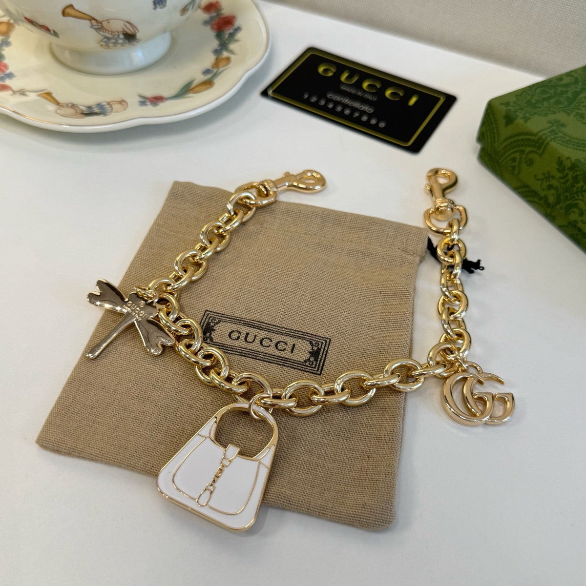 GUCCI Bag Charm Keychain