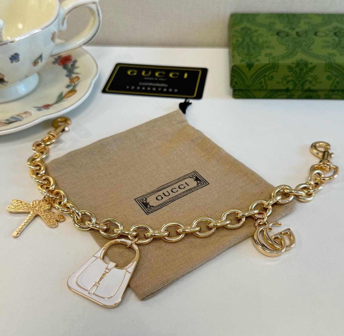 GUCCI Bag Charm Keychain