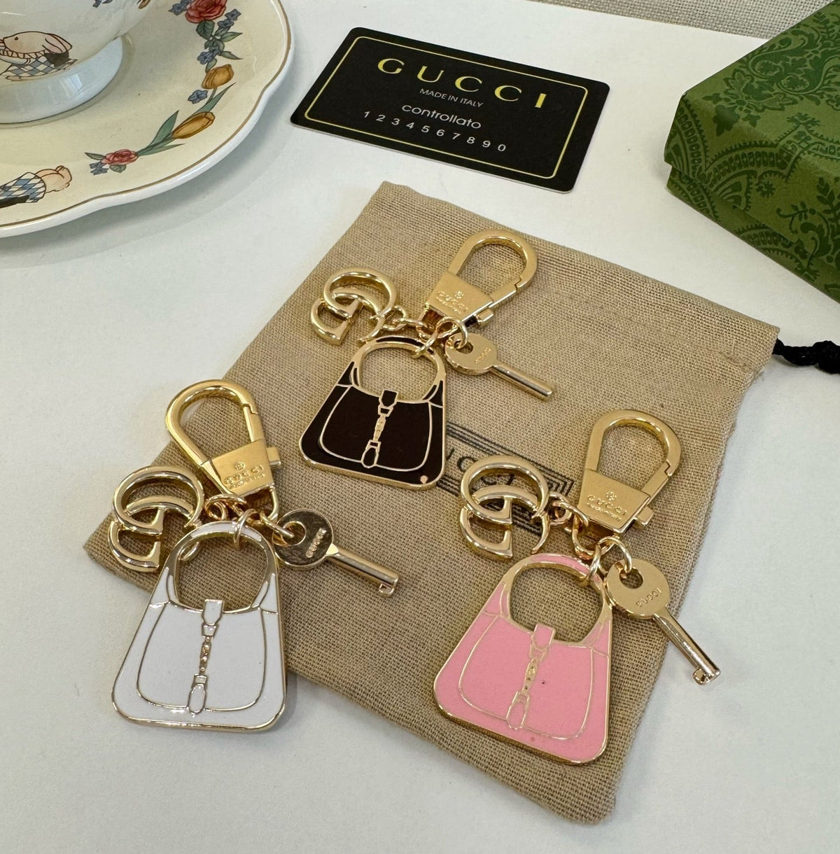 GUCCI Bag Charm Keychain