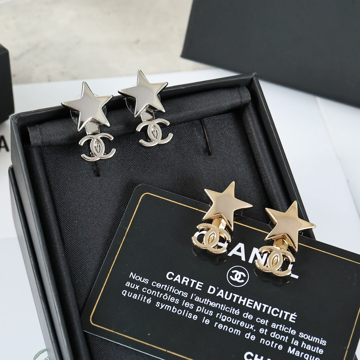 CHANEL Double-C Earrings