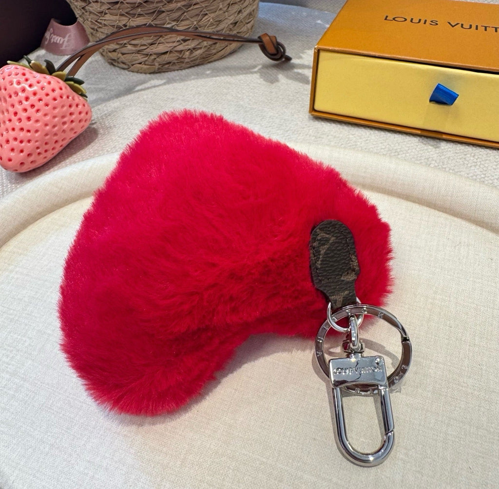 LOUIS VUITTON M03171 Heart Logo Bag Charm Keychain