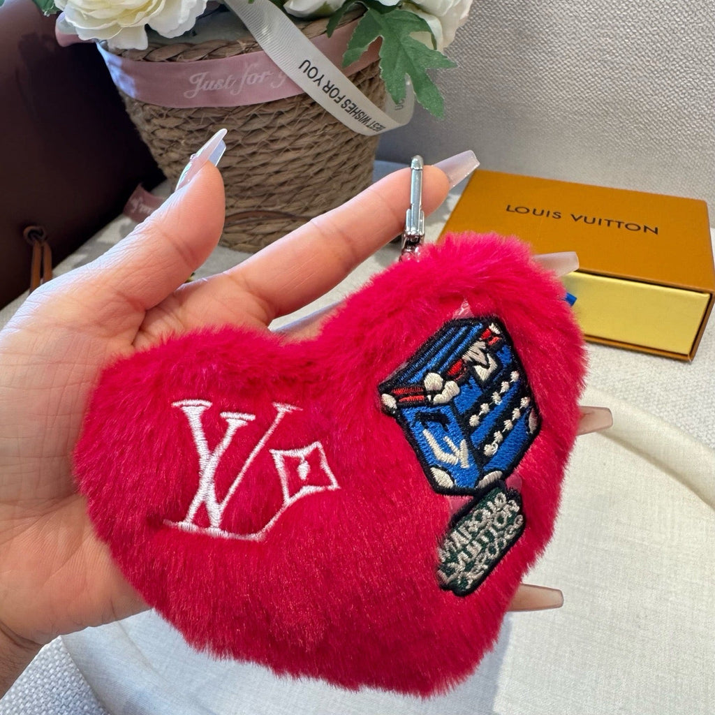 LOUIS VUITTON M03171 Heart Logo Bag Charm Keychain