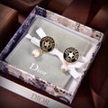 DIOR Pearl Crystal Earrings