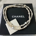 CHANEL Freshwater Pearl Baroque Pearl Double-C Long Necklace